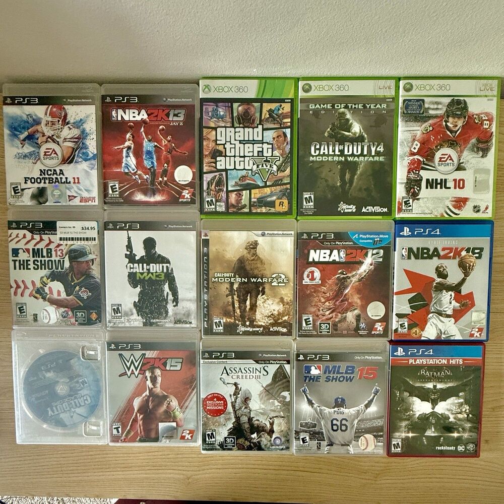 Lot of 15 Games Bundle Xbox 360 / PS3 / PS4 Mixed Tested Working